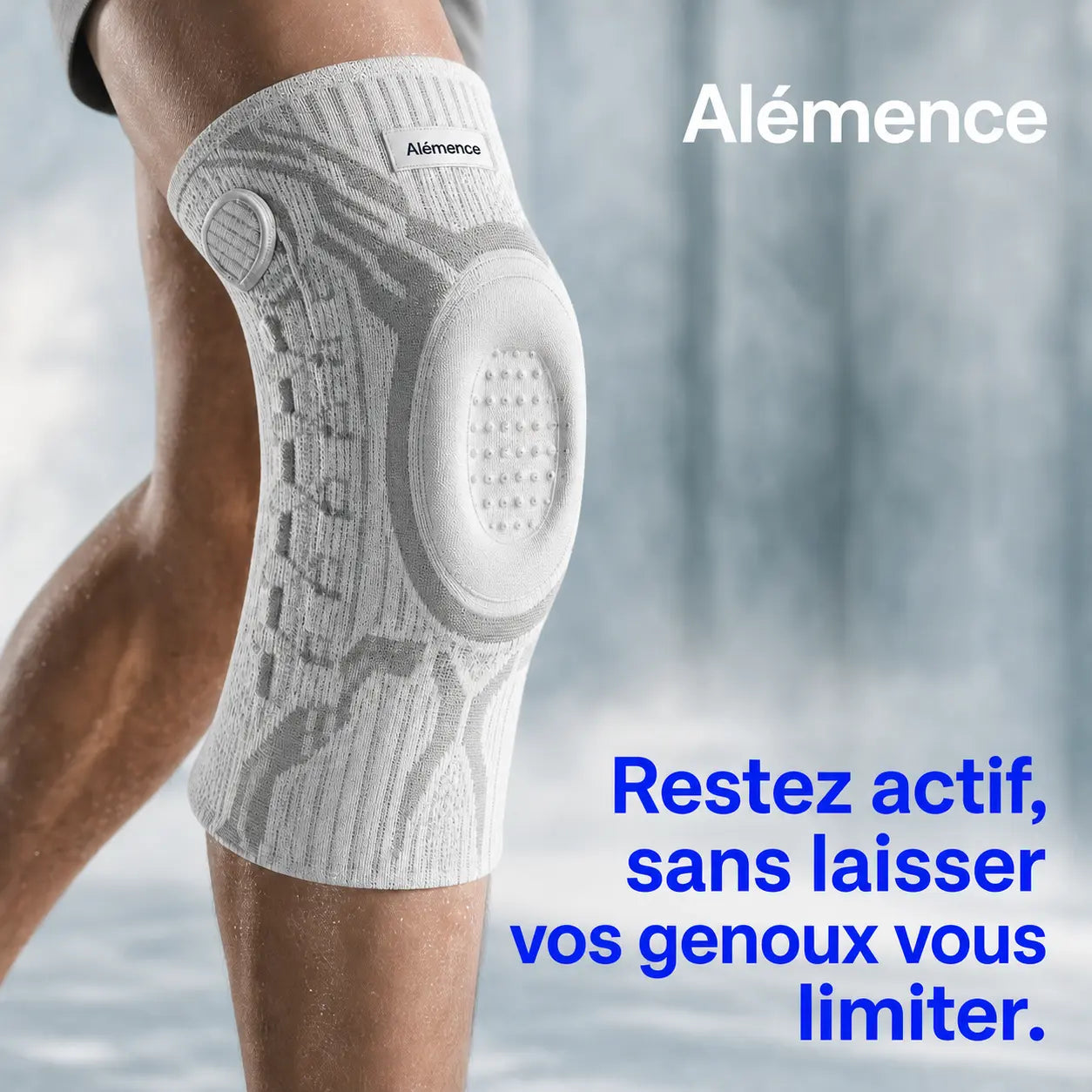 Genouillère à compression réglable