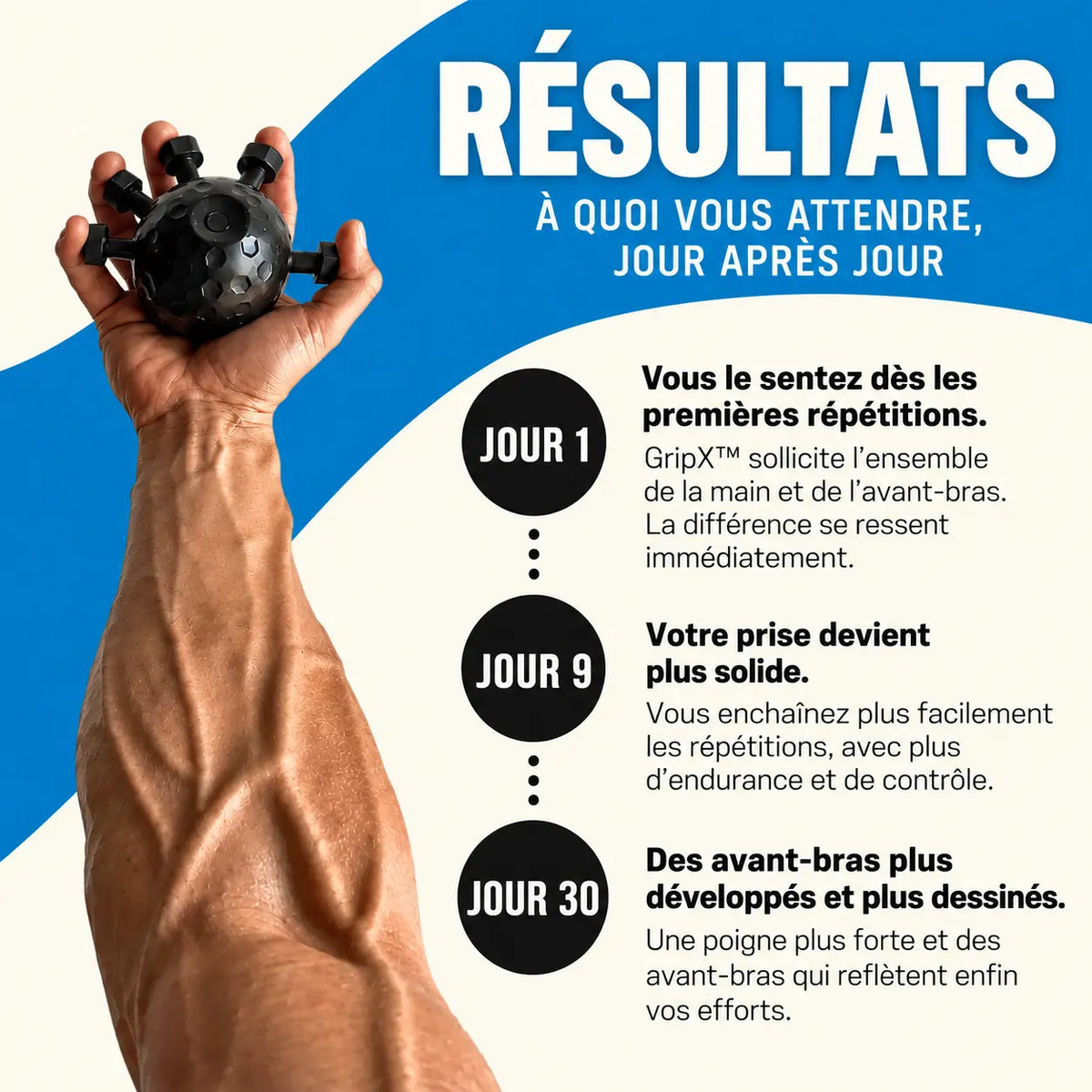 Alémence GripX™ — Renforceur de mains & avant-bras