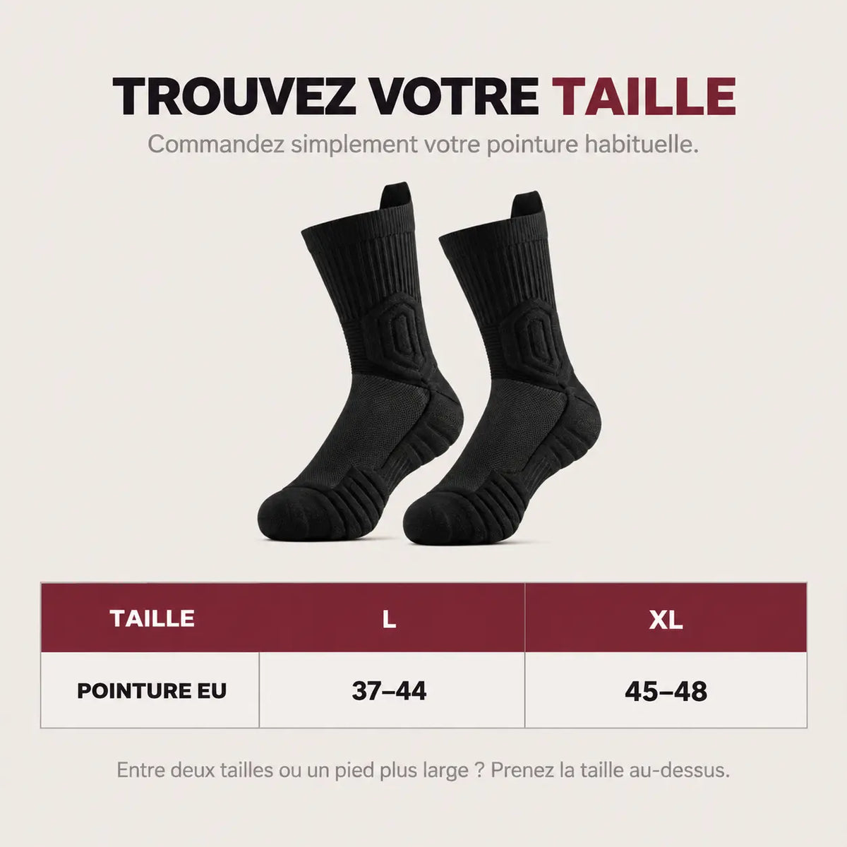 Alémence Fortis™ — Chaussettes de travail renforcées