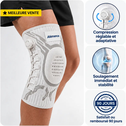 Alémence Flexia™ — Genouillère à compression réglable