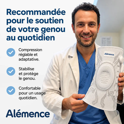 Alémence Flexia™ — Genouillère à compression réglable