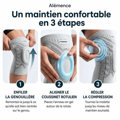 Genouillère à compression réglable