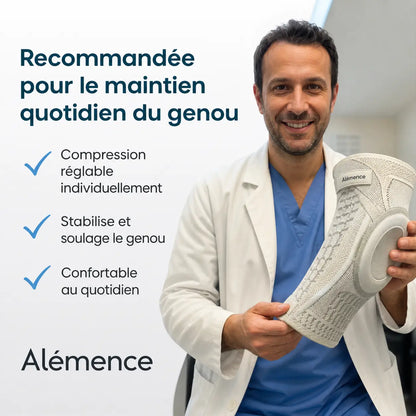 Genouillère à compression réglable