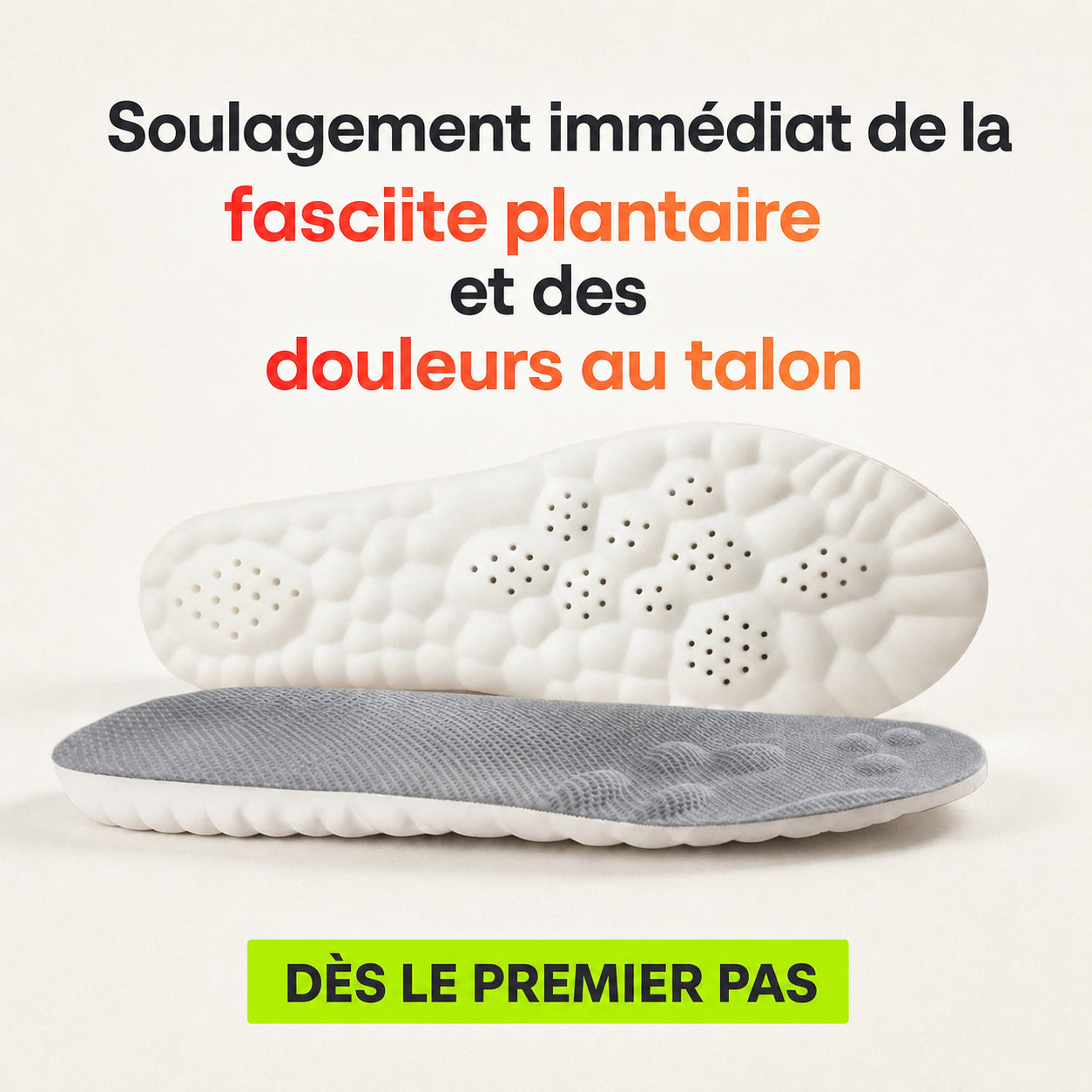 Semelles orthopédiques – Soulagement du talon et de la fasciite plantaire